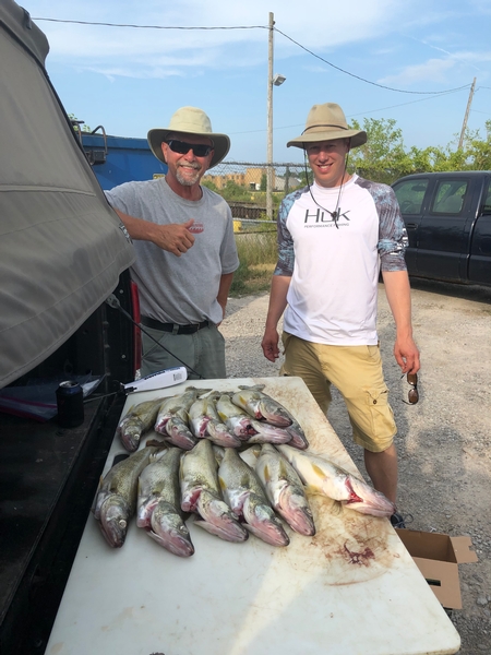 Fishing with a father and son-in-law from Iowa